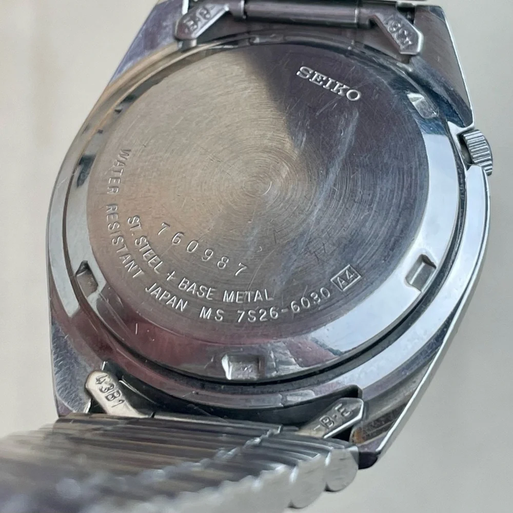 Seiko 5 Vintage 1997 Automatic Full Lume Dial 7S26-6030 -  Needs Regulation - Picture 11 of 14